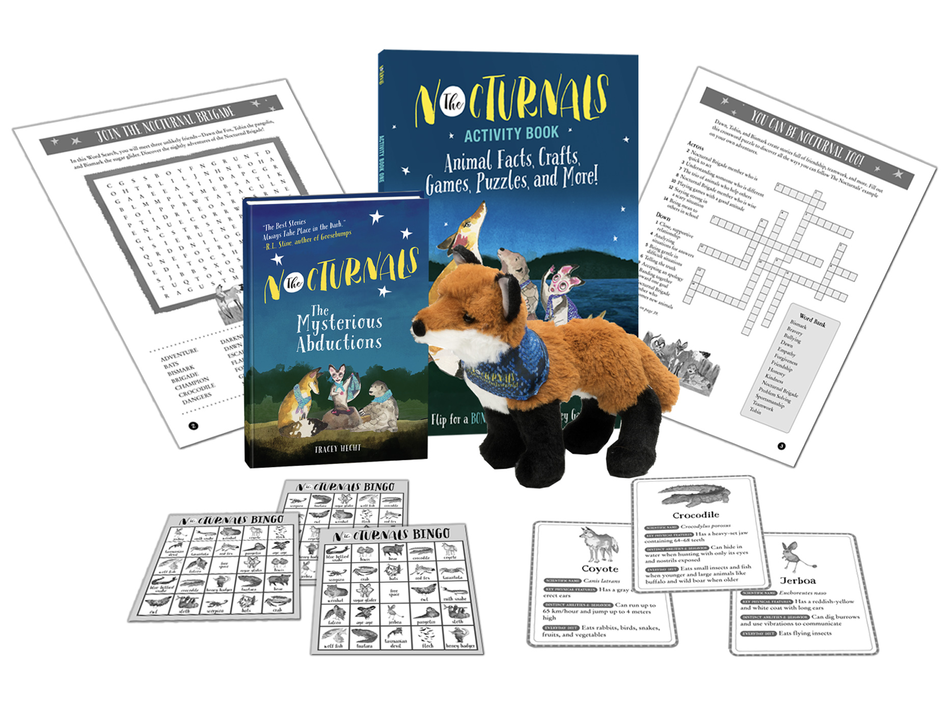 The Nocturnals Adventure Activity Box - Chapter Book, Plush Toy, and Activity Book